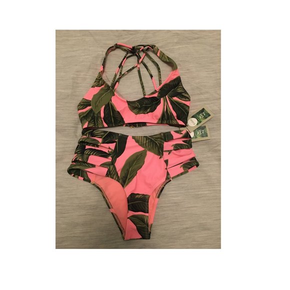 NWT Eidon Palawan Bikini Top and High Waist Bottom - Picture 5 of 6